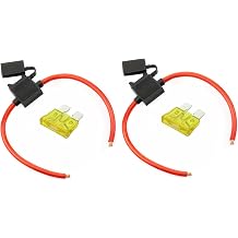 Voodoo 2 True Spec 10 AWG Gauge ATC Inline Fuse Holder Fuseholder Cover & 2 Fuses 20 Amp