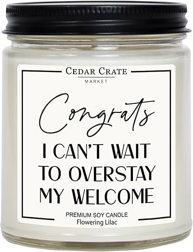 Ideas de regalo de inauguración de la casa para el nuevo hogar 2025 – Divertida vela de inauguración de casa, nueva decoración de apartamento,