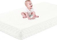 Schnauzer Home Dual-Sided Crib Mattress - Breathable Memory Foam for Baby & Toddler, Removable Washable Cover, Fits Standard 52x28x5 Beds