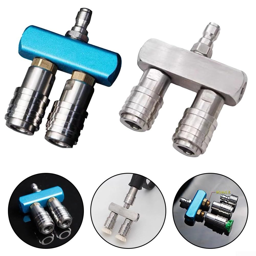 Adattatore per rondella a pressione Ugello spruzzatore ad alta pressione, accessorio for asta adattatore doppio ugello for macchina for la pulizia multifunzionale for il lavaggio dell'auto(Style two)