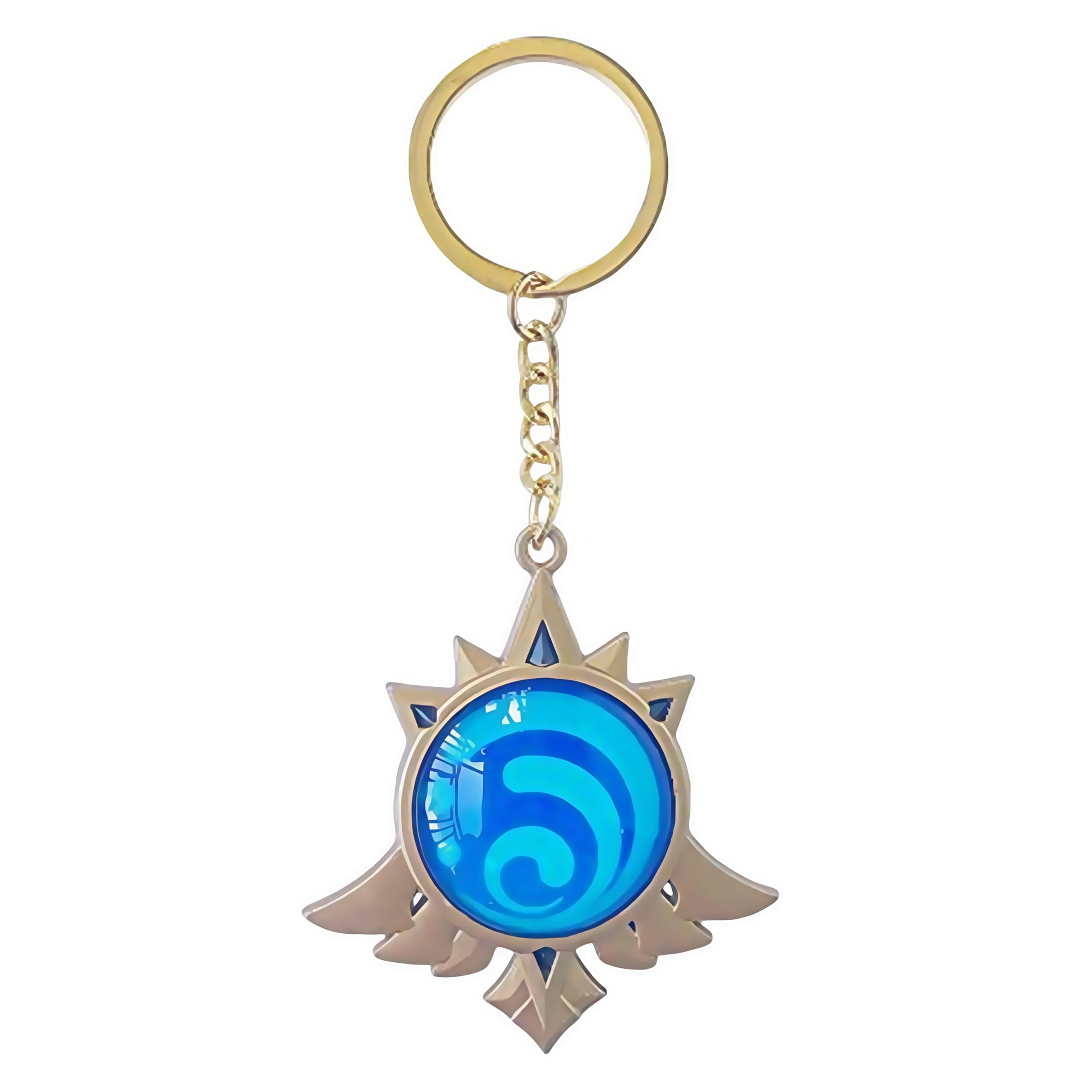 TopLucky Genshin Luminous Key charms Toy Impact Mondstadt Vision Hydro Keychain Gold Game Figure Key Chain Pendant Keyring Genshin ​Character