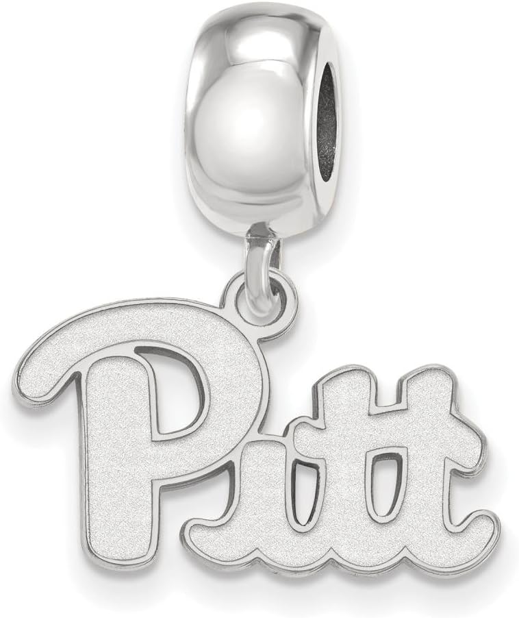 Pitt Bead Charm Small (1/2 Inch) Dangle (Sterling Silver)