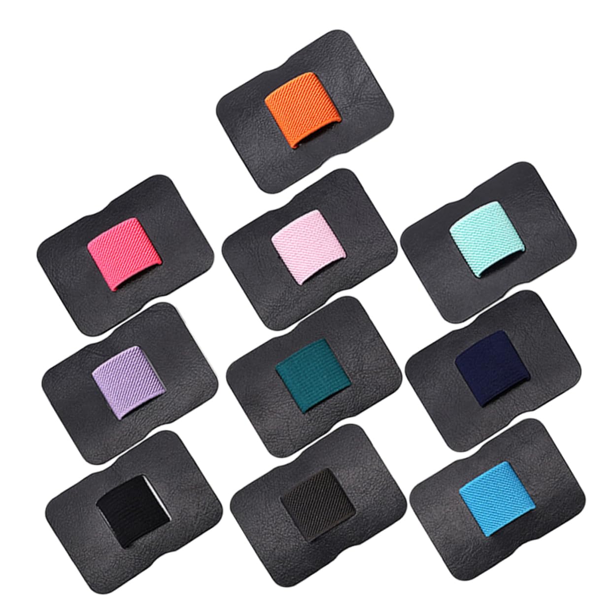 SEWACC 50stücke Teiliges Selbstklebender Pu Pen Holder Mit Elastischem Band Praktische Stifthalter Für Notebooks Und Tablets Farben Erhältlich Installieren