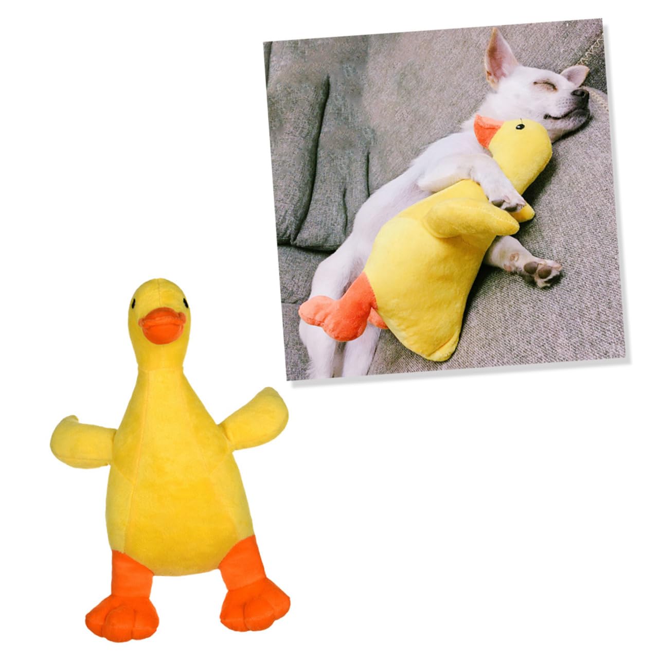 Kisangel 2 Piezas Juguetes para Perros Juguetes de Animales Juguetes interactivos para Perros Juguetes de Peluche muñecos Juguetes para Mascotas Juguetes para Cachorros Peludo Almohada stas