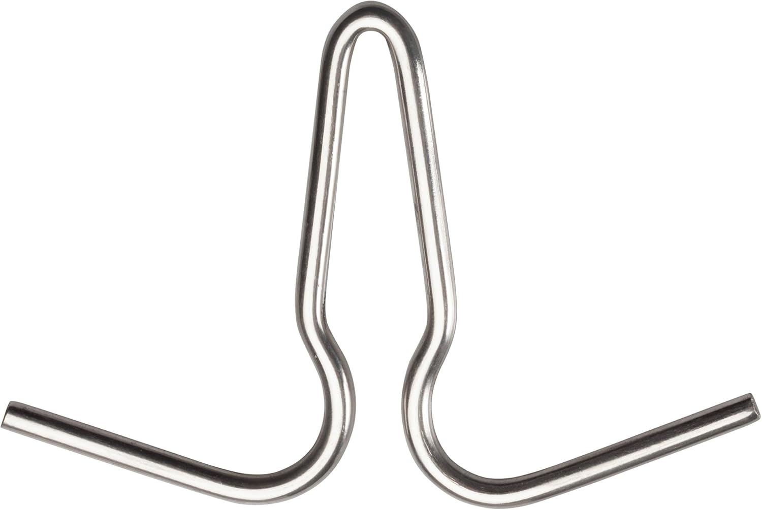 Winco PH2 Double Pot Hook, Stainless Steel, Medium