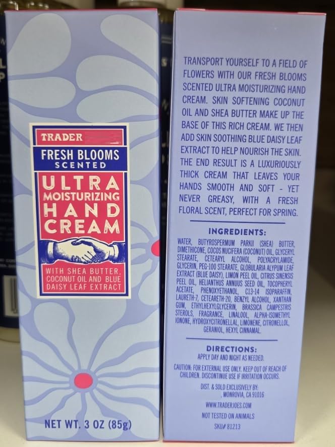 Trader Joe Ultra Moisturizing Hand Cream - Fresh Blooms Scent