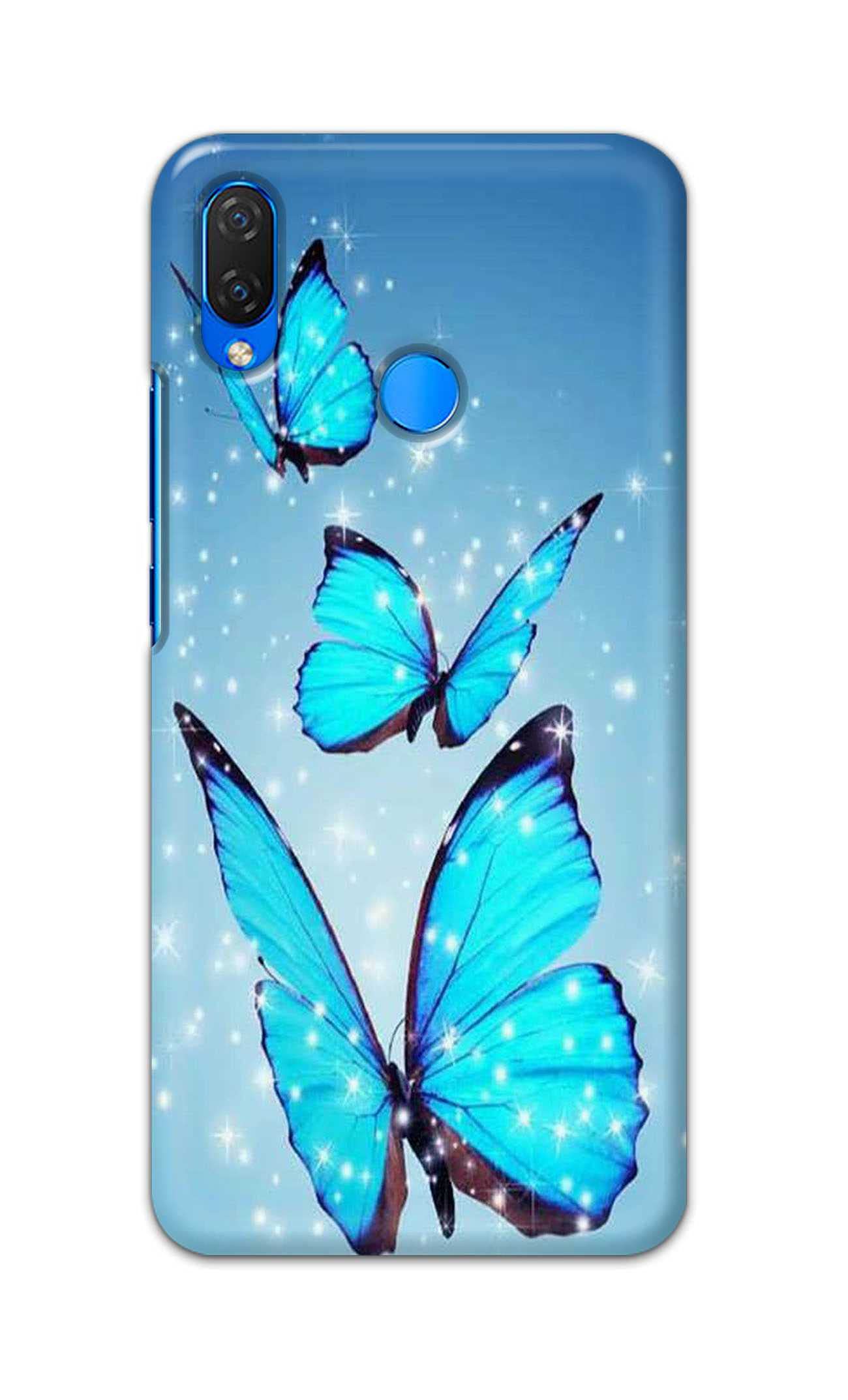 PRINTFIDAA Printed Hard Back Cover Case for Huawei P Smart Plus (2018) / Huawei Nova 3i, INE-LX1R, INE-LX2, INE-LX2R Back Cover (Butterfies) -1612
