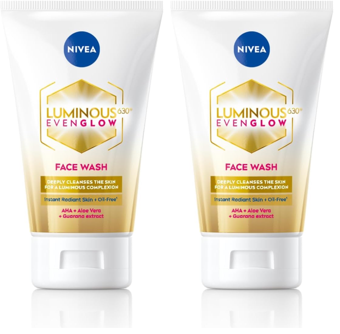 NIVEA Luminous Even Glow Face Wash 100ml (Pack of 2)-image-16