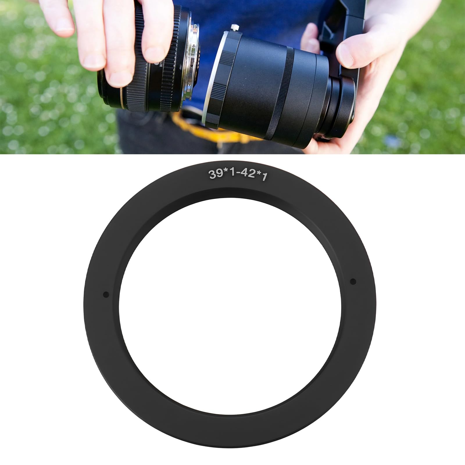 M39 Femmina a M42 Maschio Camera Lens Anello Adattatore M39-M42 Filettatura Montaggio Adatto per Cambiare Il Monte Obiettivo