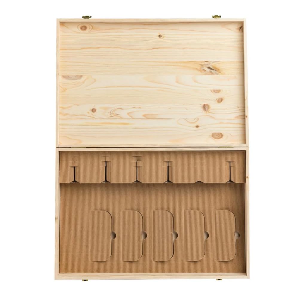 6+6 Bottiglie 750 ml |Misura Interna 51,6X33,7X17,5 |Custodia/Contenitore Vino/Birra|Per Compleanni Matrimoni Eventi ART. TCOF66