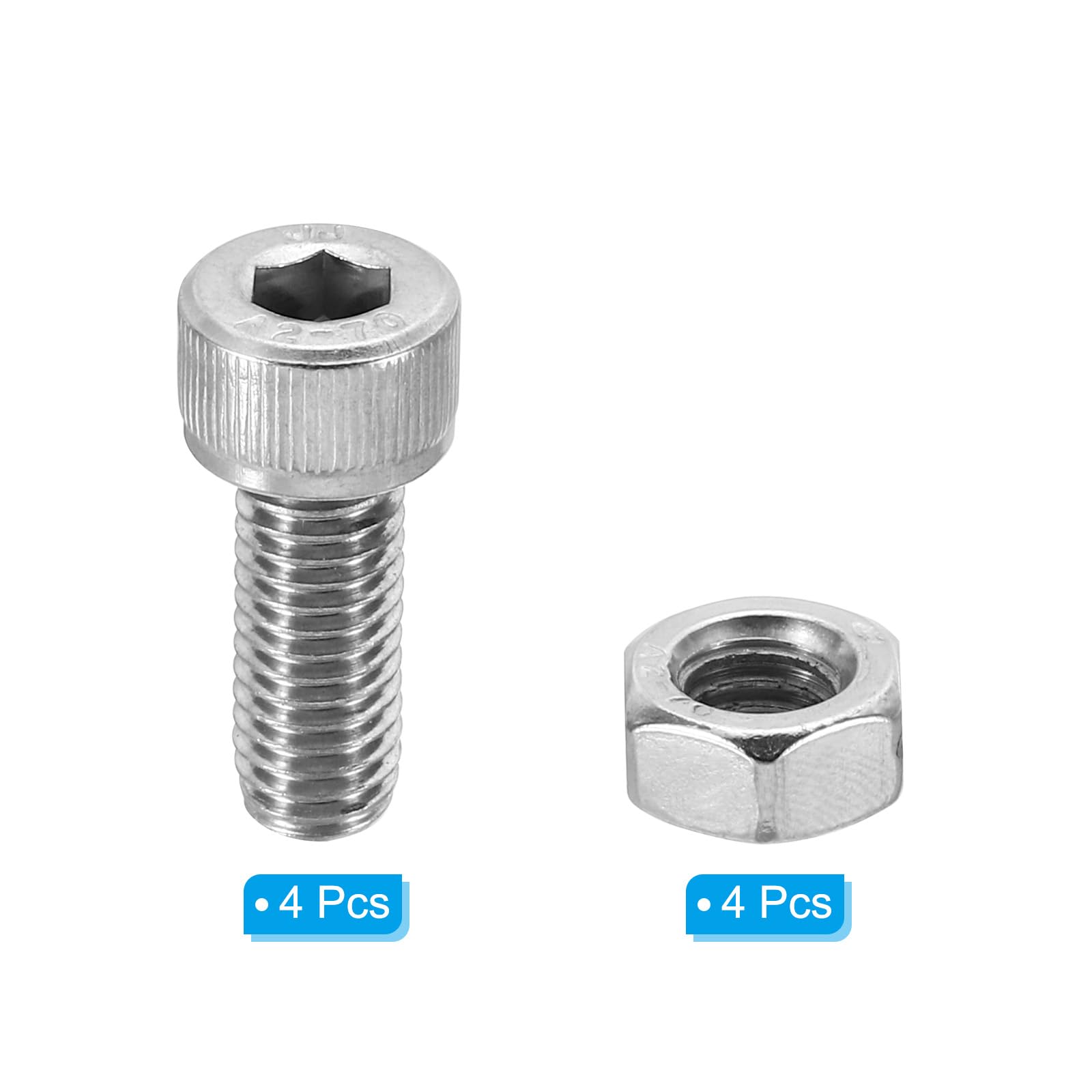 PATIKIL M8x20mm 304 Stainless Steel Hollow Bolt - Image 3