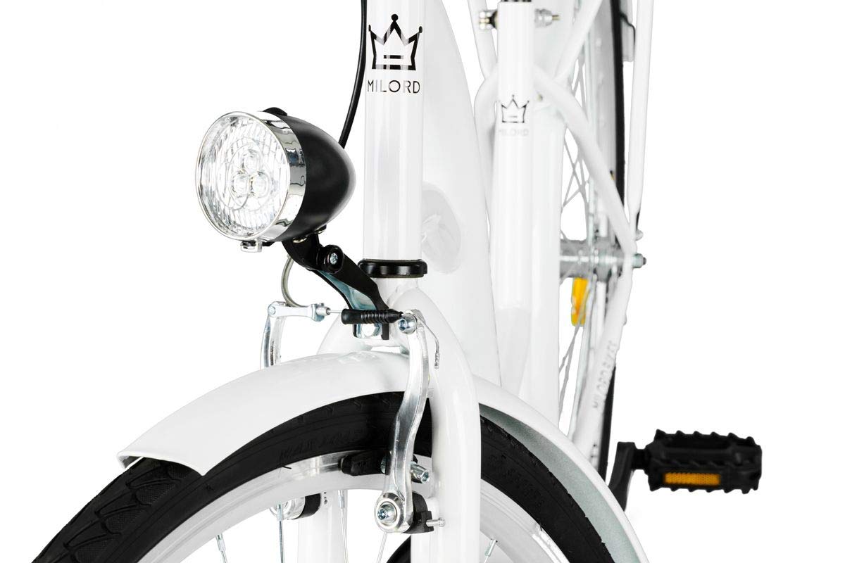 Bici da città 1 velocità Comfort Bike Mente Bicicletta da Città Donna Milord 26
