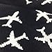 Twin Jets Pattern, Aviation-Themed Premium Crew Socks 1-Pair