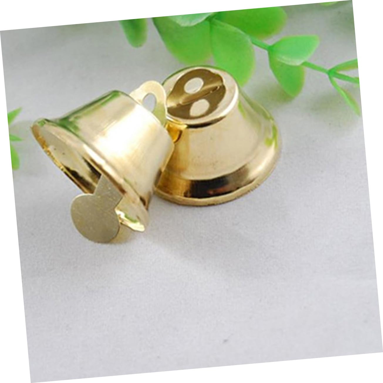 Colgante De Campana Navideña Mini De 20 Mm Dorada, Campana De Viento para Decoración De Árbol De Navidad, Accesorios DIY para Manualidades, Pack De 120 Unidades