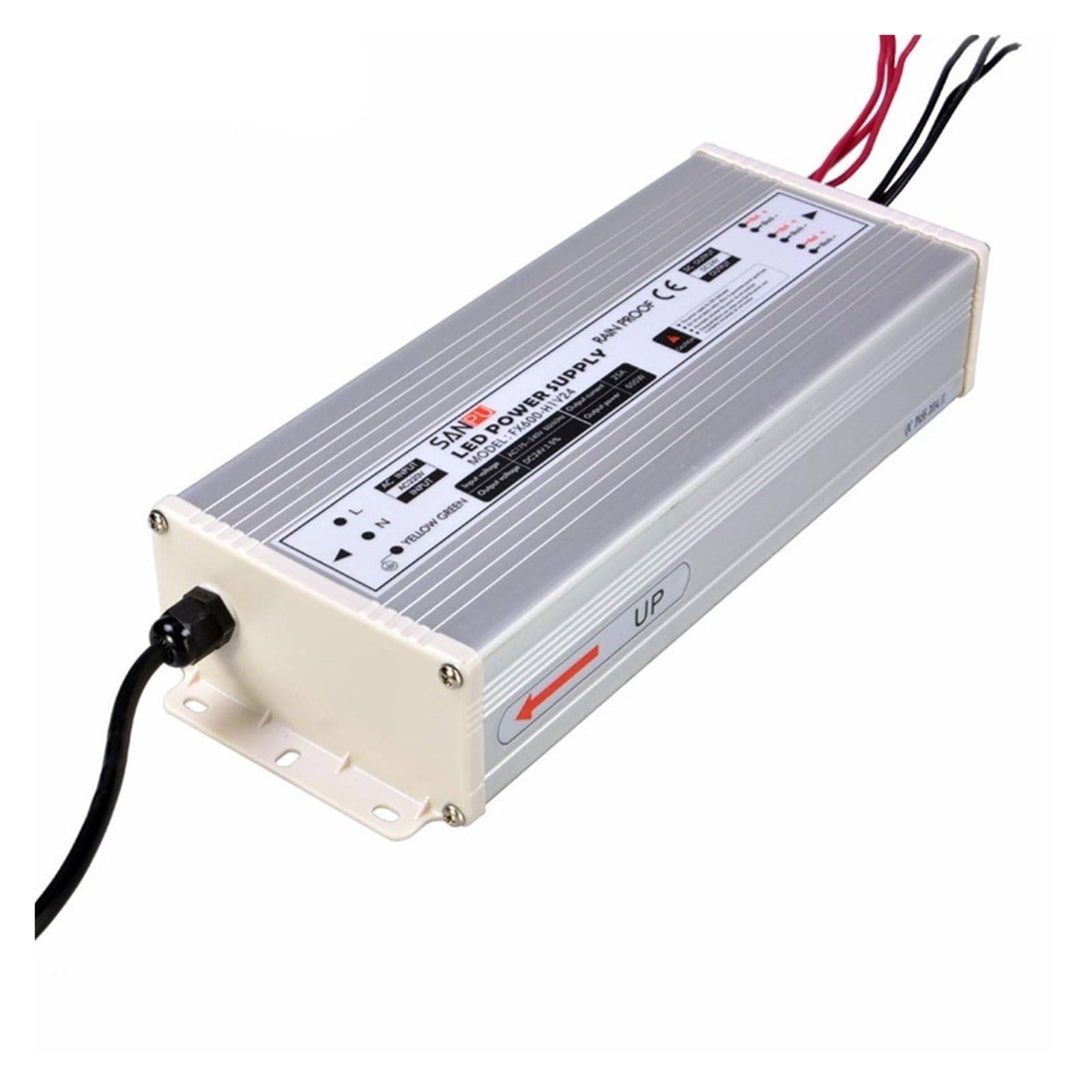 Alimentation 24V 600W IP63 transfo étanche à la pluie pour ruban LED externe