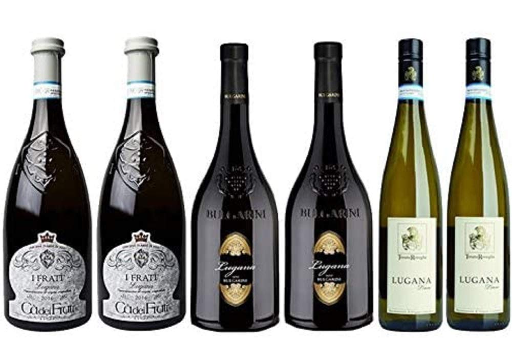 Probierpaket Lugana, I Frati, Bulgarini, Limne | Weißwein aus Venetien | 6 x 0,75 L | trocken