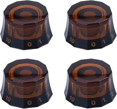 4 Pcs Electric Guitar Knobs Potentiometer Cap Acrylic Knobs Cover Volume Tone Control Knob Musical Instrument Parts Volume Tone Control Knob Accessories Replacement