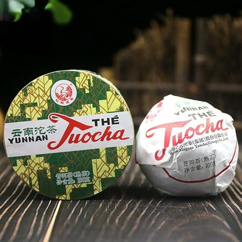 HELLOYOUNG 100g _ȓVRnA}v[A Y Lȕ _炩Â  Chinese tea Pu'er tea (3 pcs)