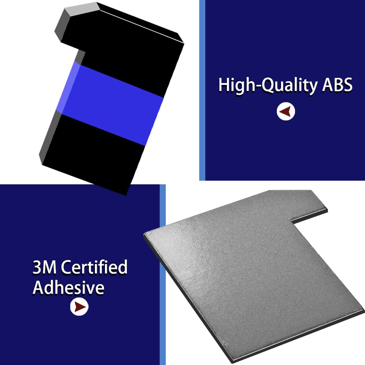 Tailgate Insert Letters Compatible for F15o 2021 2022 2023 3M Adhesive & 3D Raised Tailgate Decal Letters(Blue Black)