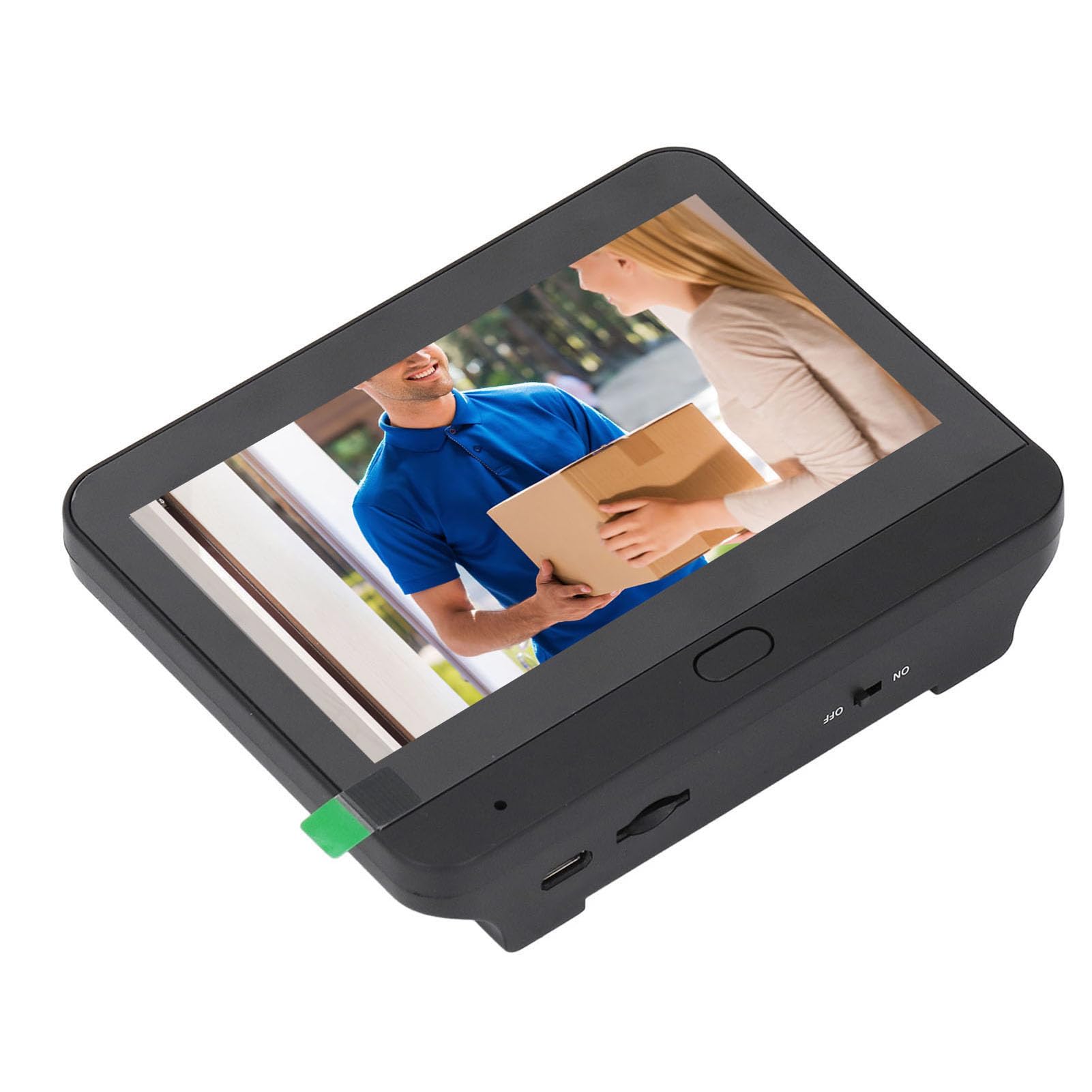 Srliya Timbre Visual Inteligente 1080P, 120 Grados, Pantalla a Color de 4,3 Pulgadas, Cámara de Vídeo Digital, Visor de Puerta Inalámbrico, Detección PIR
