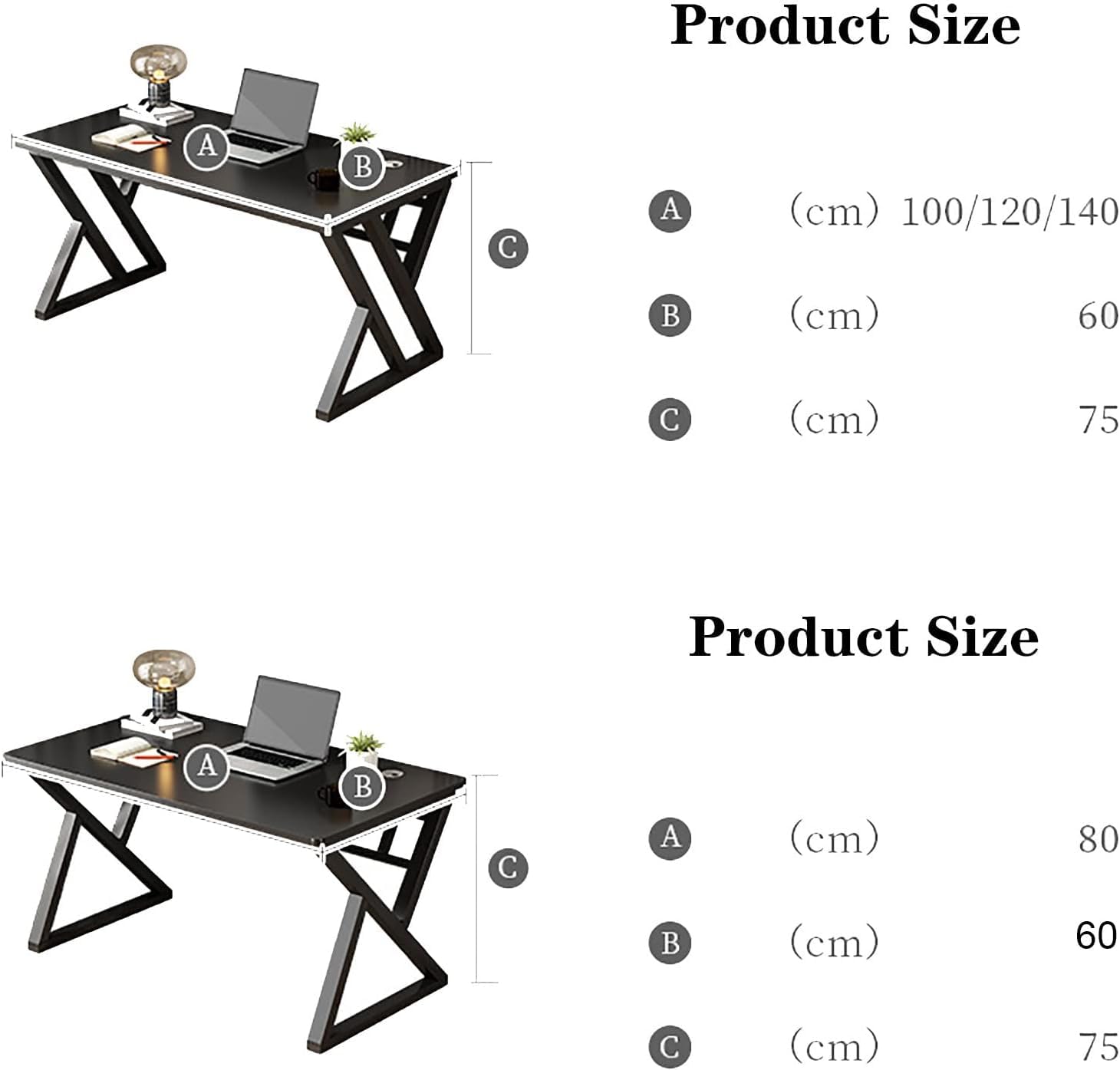 Generico Scrivania da Gaming per Ufficio, Studio e Camera da Letto - Altezza Regolabile, Design Robusto, Stile Moderno, Ideale per Giocatori e Studenti.