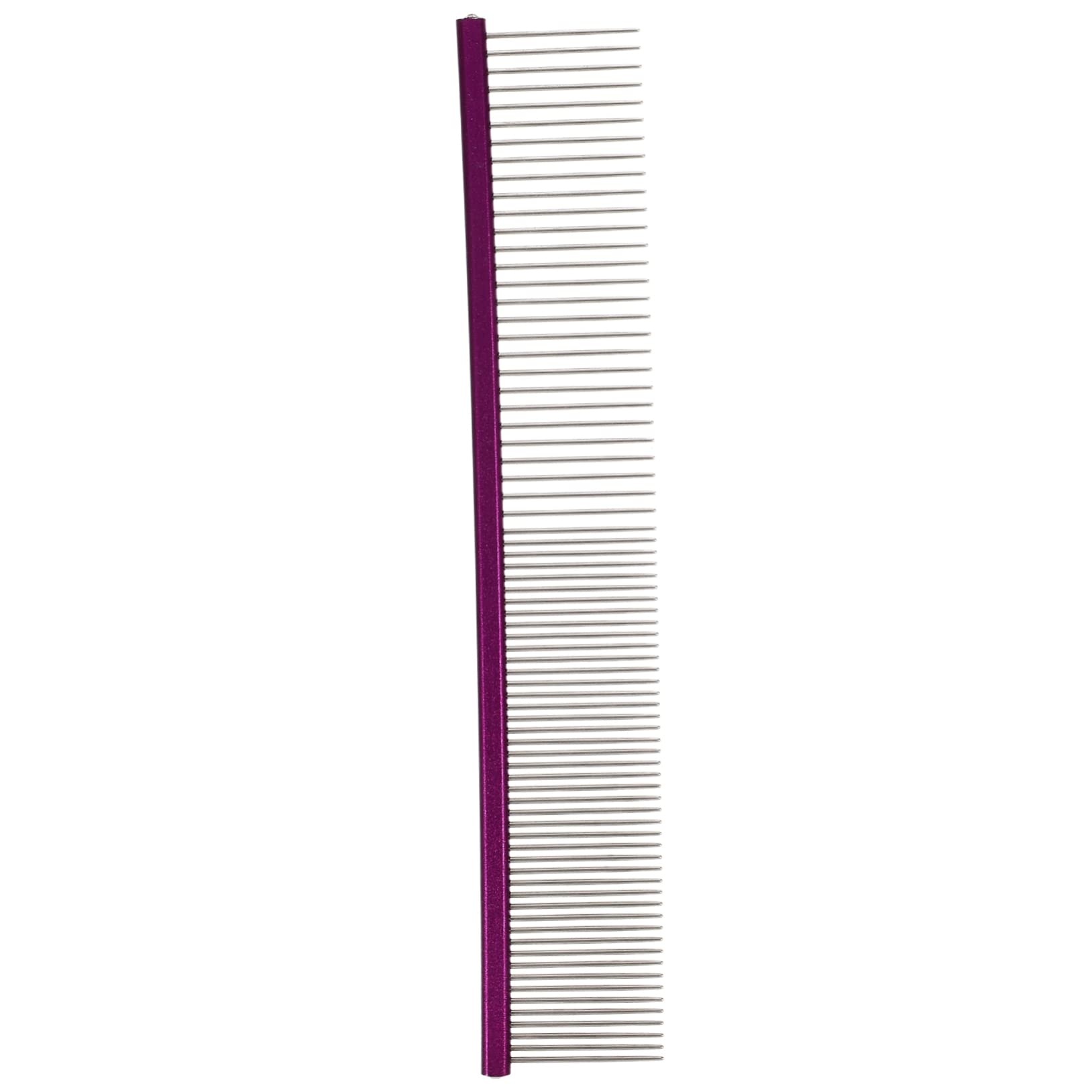 Toddmomy Pet Comb Pet Grooming Comb Grooming Tool for Dogs Gentle Dog Brush Purple Stainless Steel
