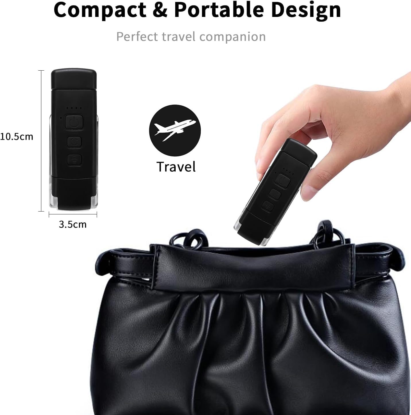 Bedside Book Reading Lamp, Portable LED Reading Light with Clip, 3 Amber Colors and 5 Adjustable Brightness Levels, USB Rechargeable Reading Lamp for Book Lovers