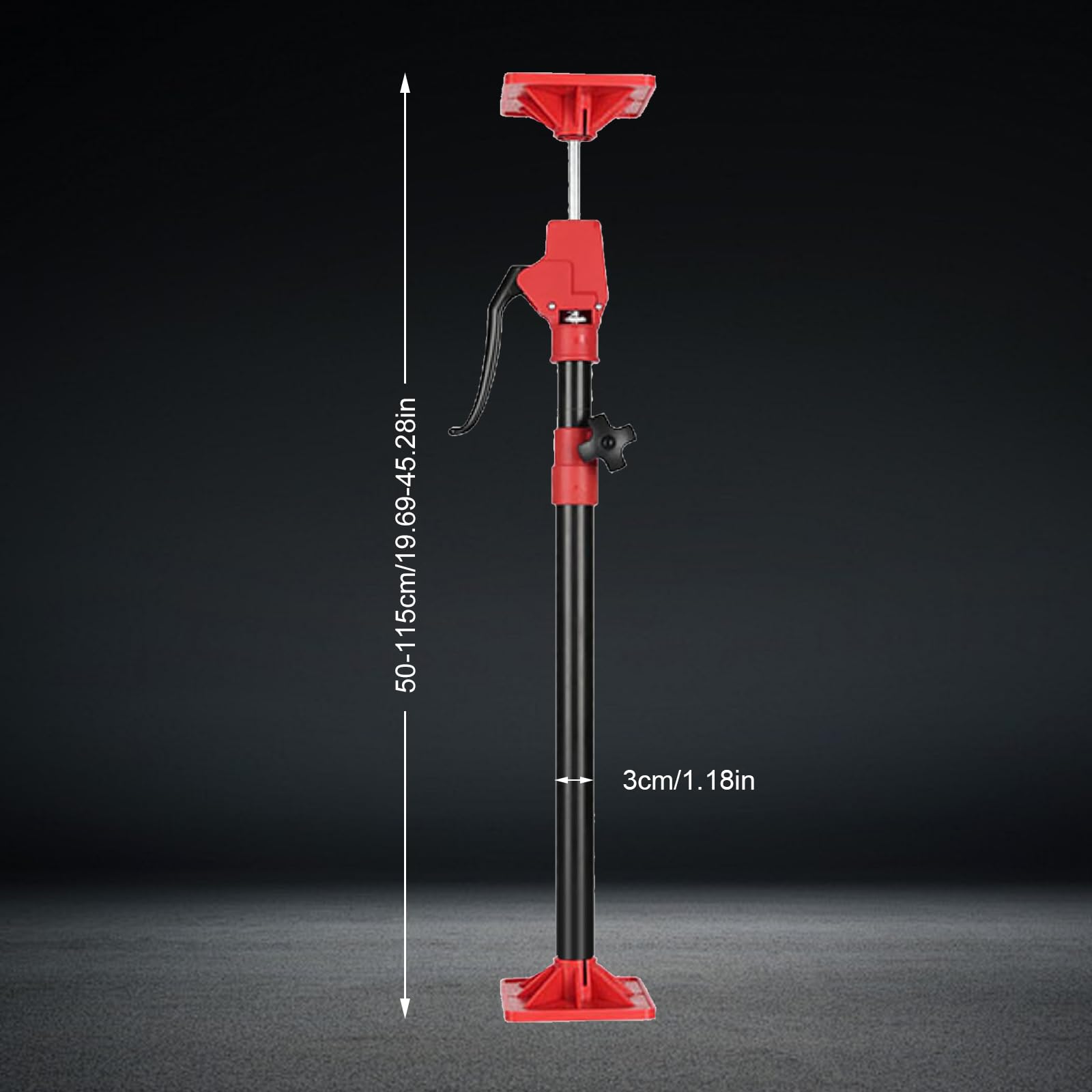 JAOGAUS Cabinet Jack Stands, Strumento di sollevamento manuale di risparmio di manodopera, Sistema di supporto in acciaio rapido di lavoro telescopico Asta di sollevamento strumento di terza mano,