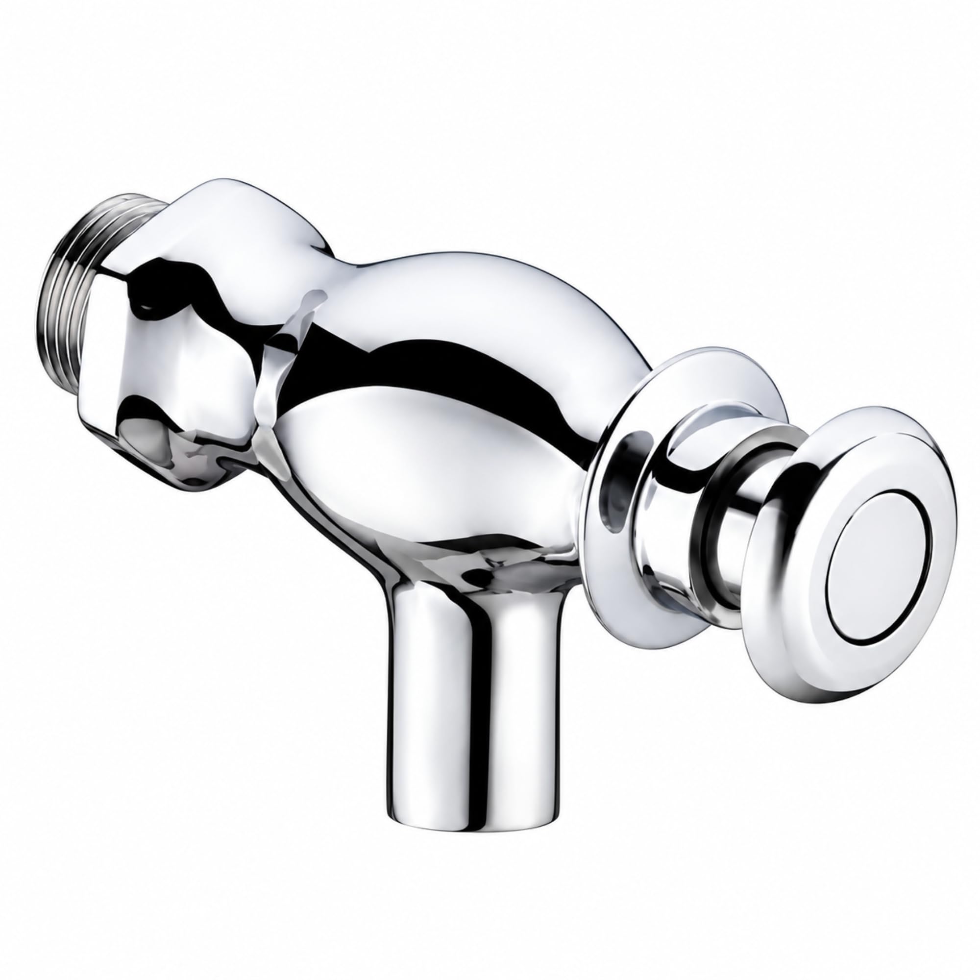 Brass Push Cock Urinal Valve - Chrome Finish -1