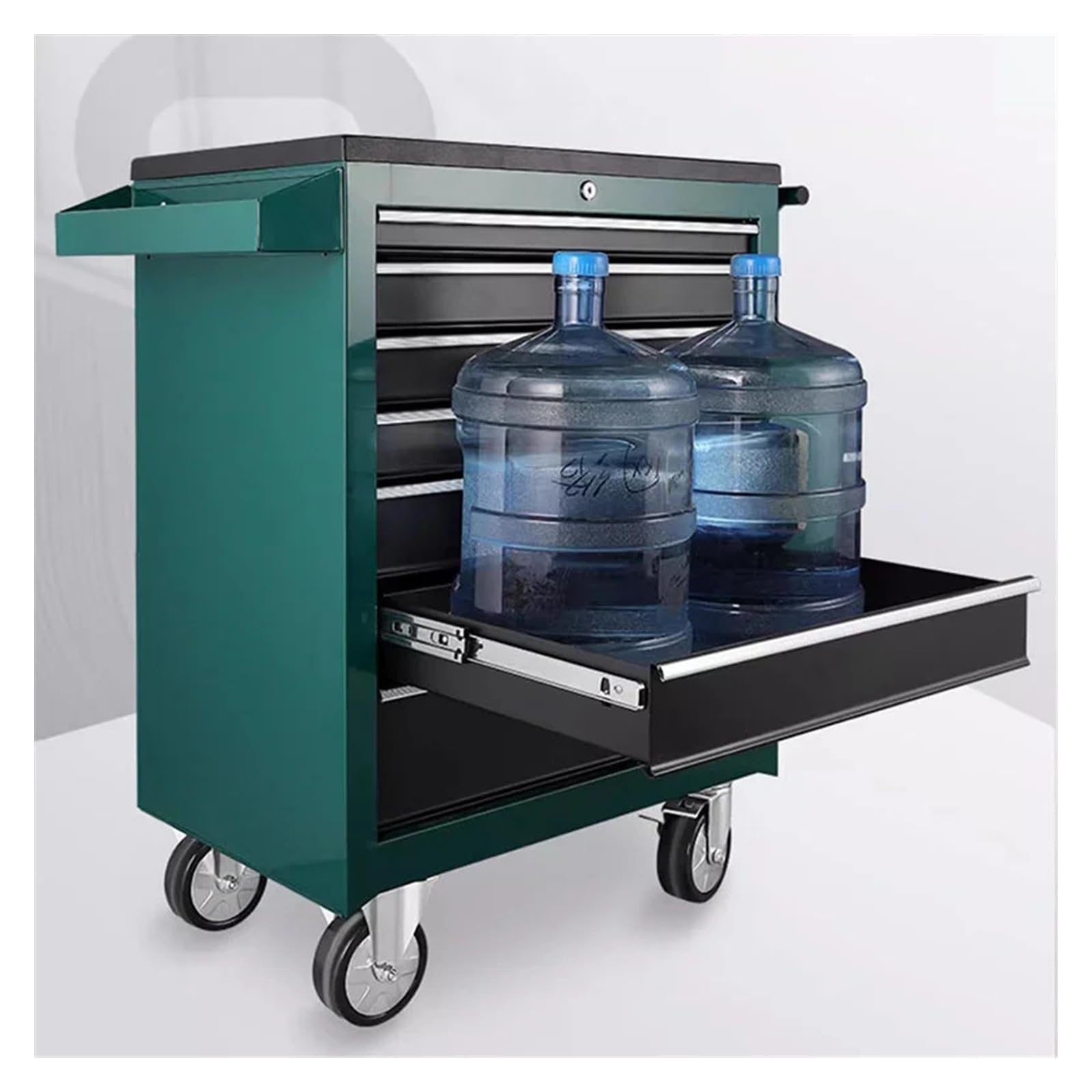 Carro de armario de herramientas, organizador de almacenamiento profesional para taller, tornillos y herramientas de garaje, carrito móvil resistente, dimensiones 78 x 33,5 x 79 cm, un color