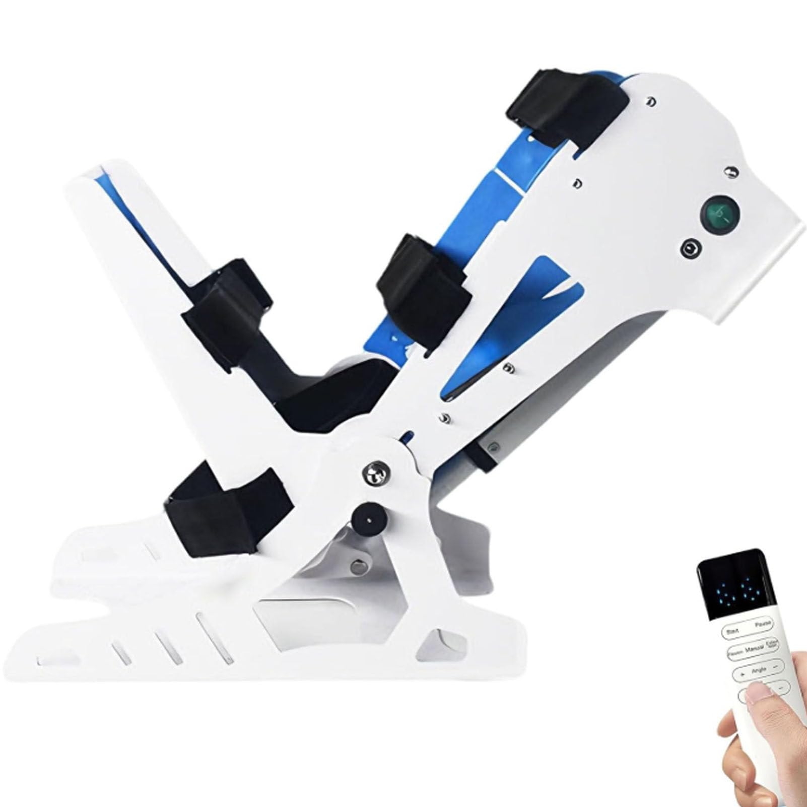 Cashwise Electric Ankle Training Device, Ankle Rehabilitation Training Equipment with Remote Control, Angle Adjustable/Plantar Flexion (45°) + Dorsiflexion (50°), for Stiff Ankles/Foot Drop