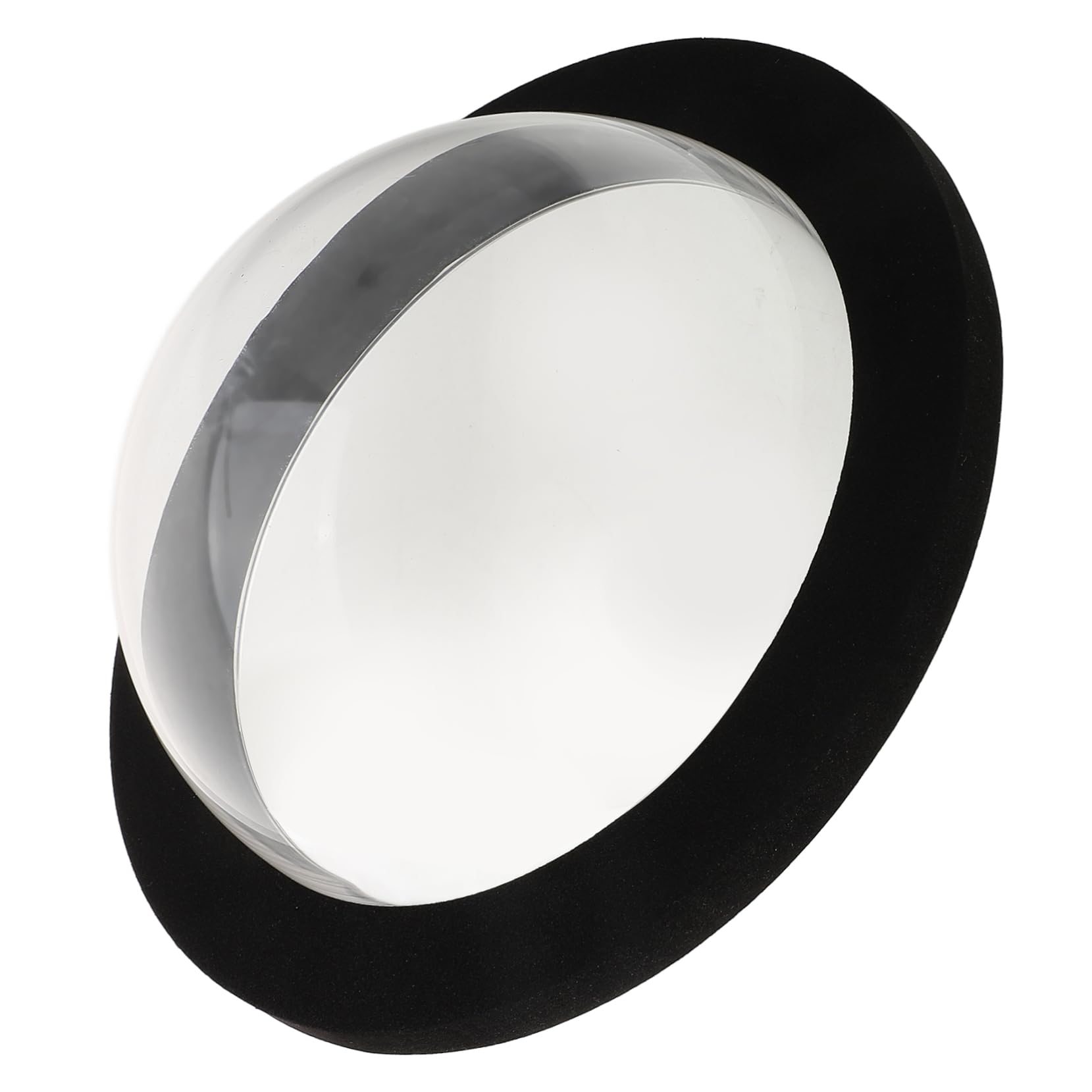Happyyami 2pezzi Dome Galleggiante Per Pesci Acrilico Trasparente Con Base Nera Accessorio Per e Laghetti Pratico Per Decorazione e Protezione Delle Piante Acquatiche