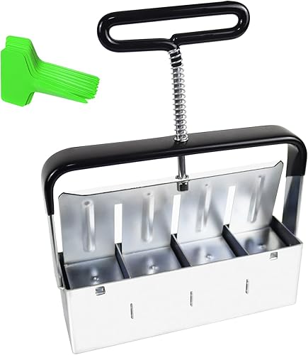 Miniatura 1 de Top Hill Bloqueador de suelo, bloqueador de suelo manual cuádruple de 4 x 2, fabricante de bloques de suelo con mango de agarre cómodo, molde de