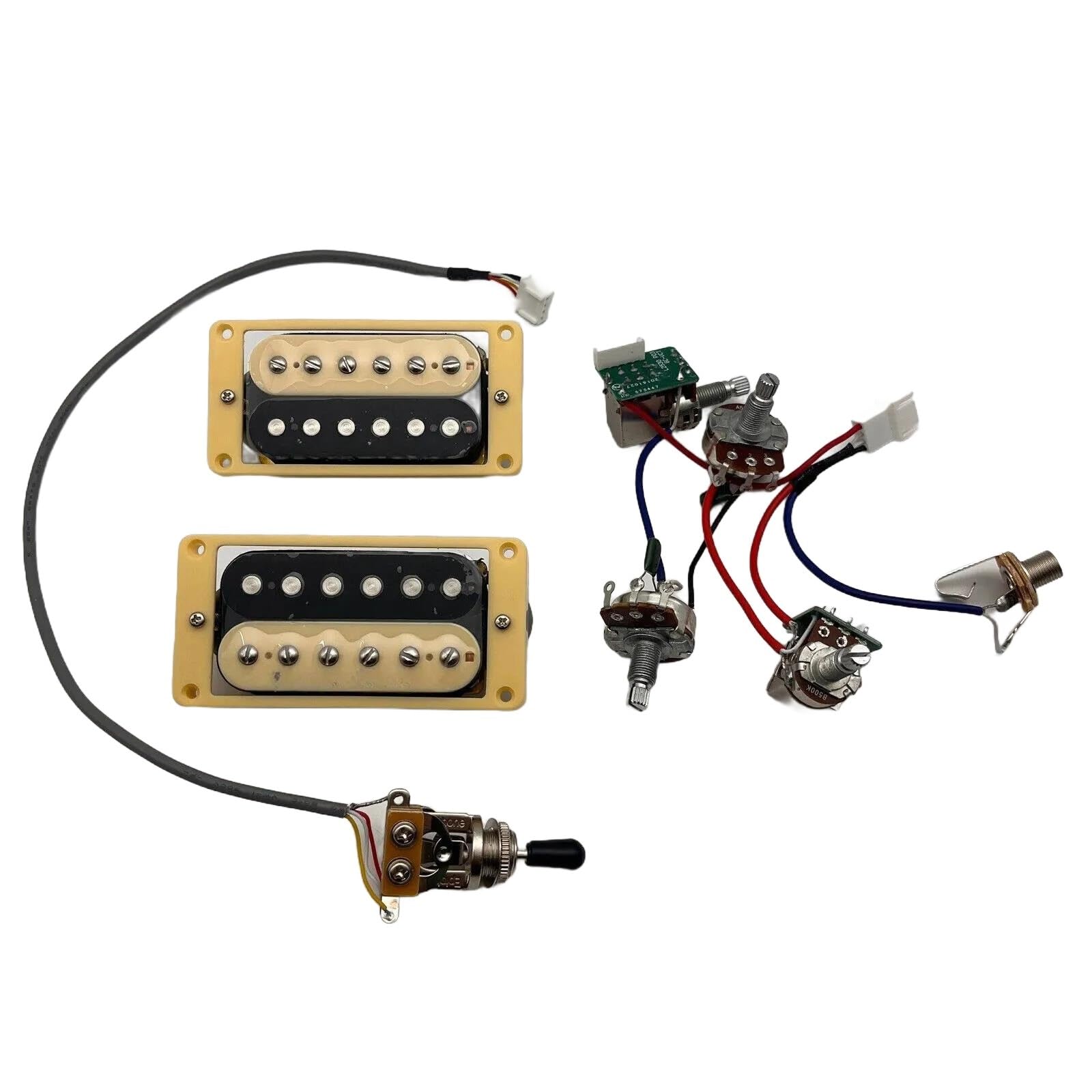 Przetwornik Do Gitary Elektrycznej Przetworniki Gitarowe | Humbucker 4C 2V2T z układem Push-Pull do gitary elektrycznej J/B(ZB 2V2T Push Pull)