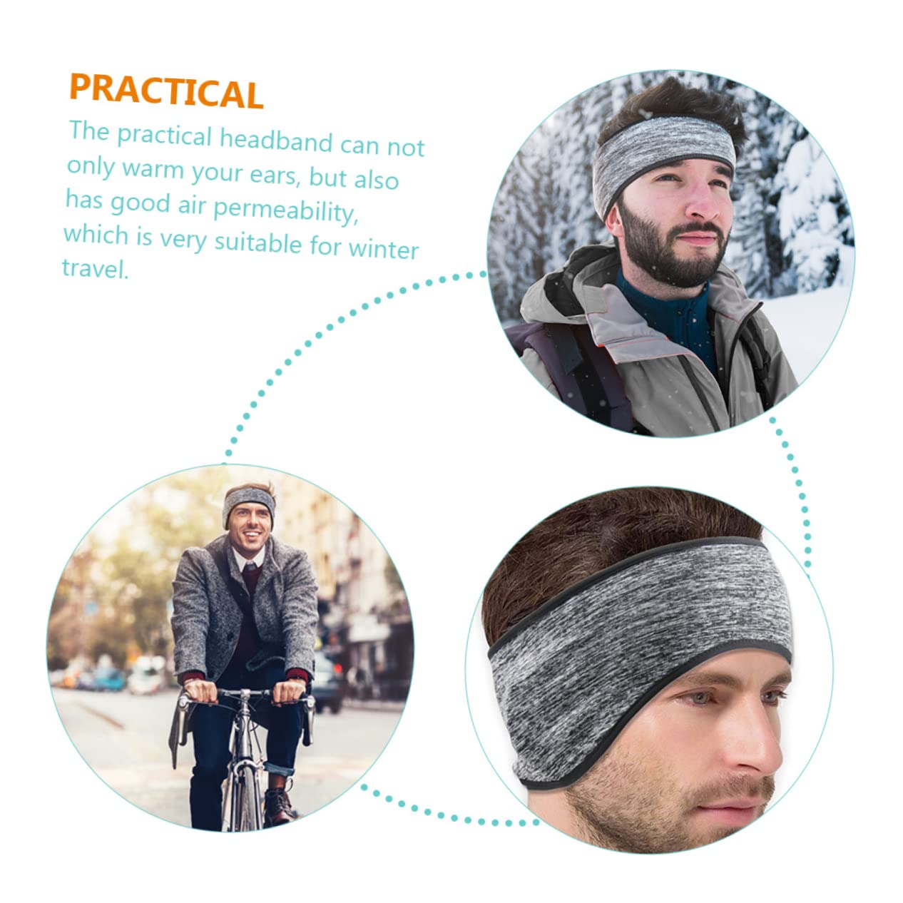 YARNOW 9piezas Muffs De Invierno Diadema Protectora para Oídos Calentador De Orejas Transpirable para Ciclismo y Ejercicio Al Aire para Viajes Climas Fríos