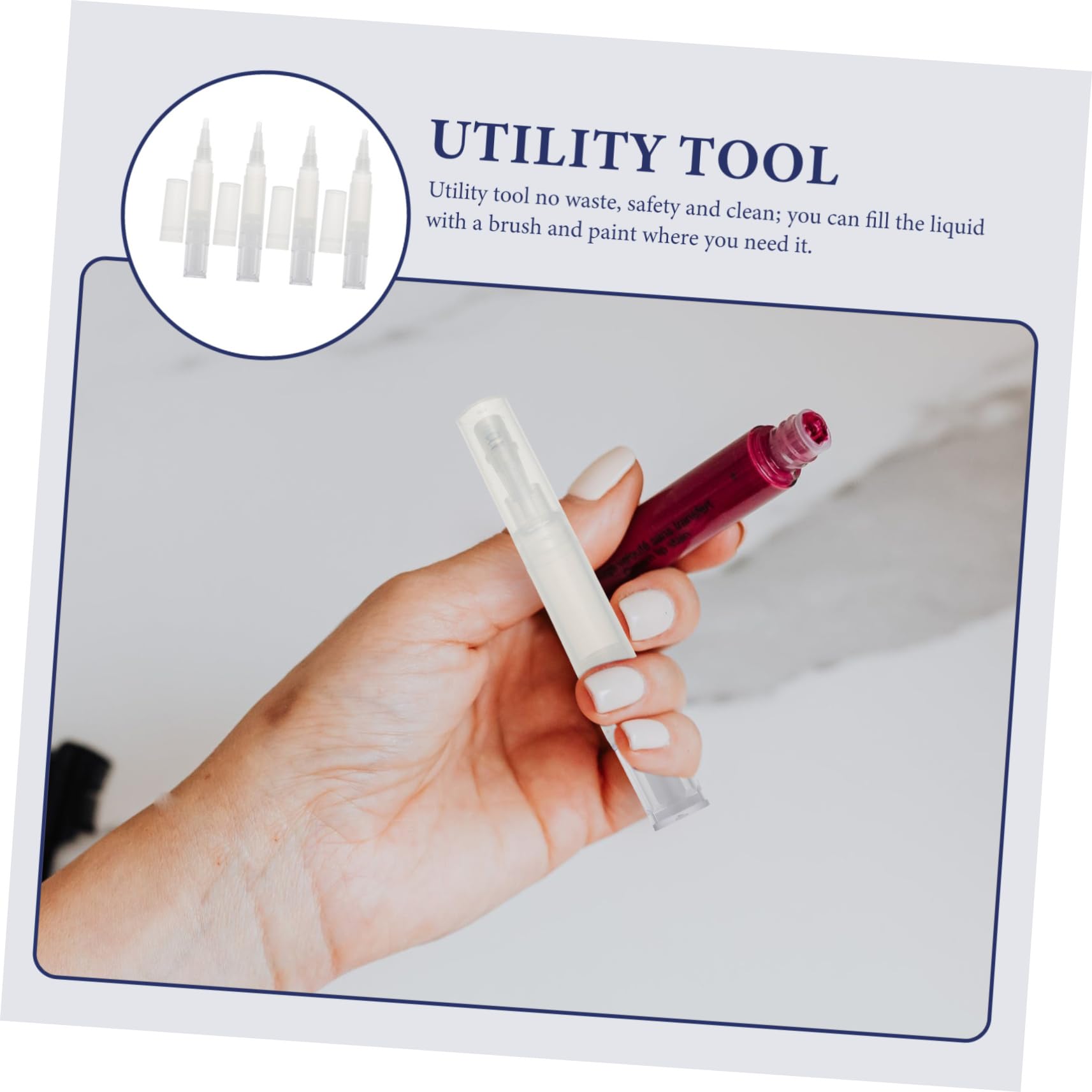 Angoily Manicure Supply 4pcs Cuticle Oil Pen Set Twist Pen for Nail Growth Oil