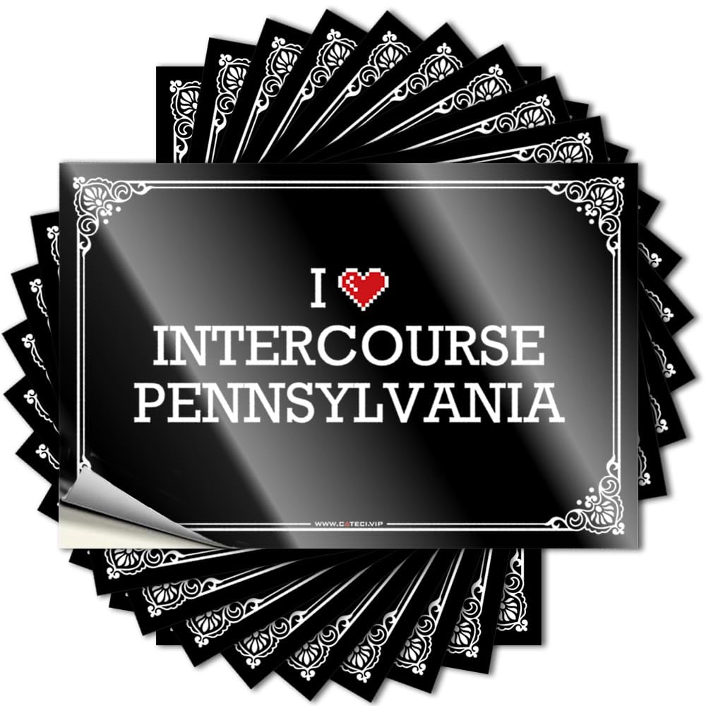 Tattoos Sweet Funny Case I Love Intercourse Pennsylvania - No Residue Decals for Adult(6X9CM)