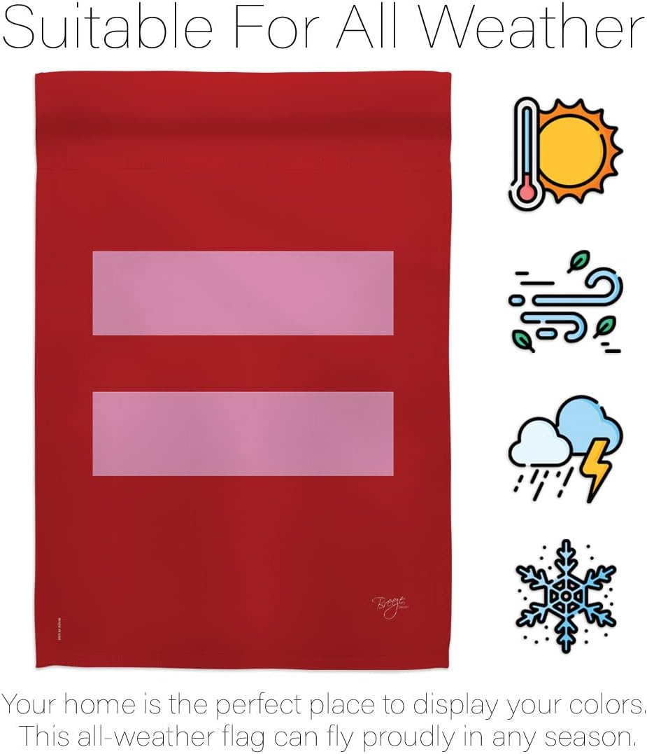 Breeze Decor H115087 Equality Decorative Vertical House Flag, 28" x 40", Multicolor