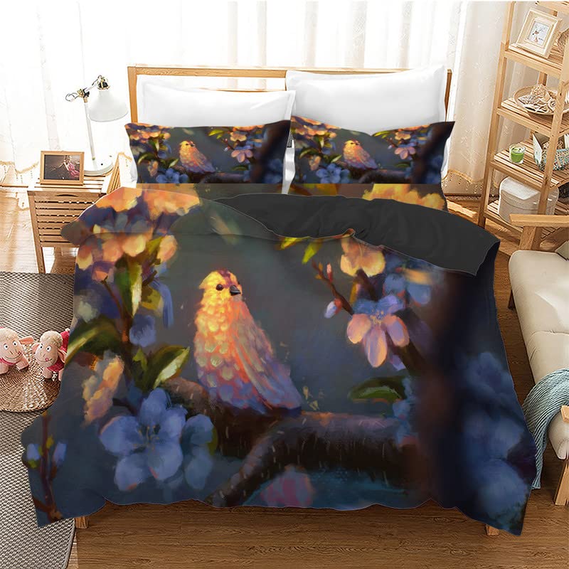 Housse de couette 240x260 fermeture éclair anti-glissement pour un lit vite fait