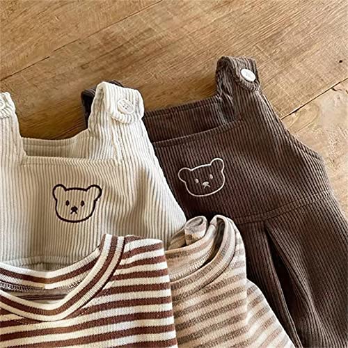 New Baby Boys Long Sleeve Shirt Crewneck Striped Soft Layering Fall Shirts for Newborn Base Layer Soft Clothes2