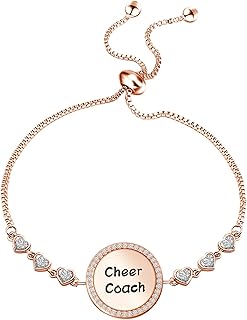 Cheerleading Coach Gift Cheer Coach Slide Bracelet Appreciation Gift for Cheer Team Coaches Cheer Cheerleader Jewelry