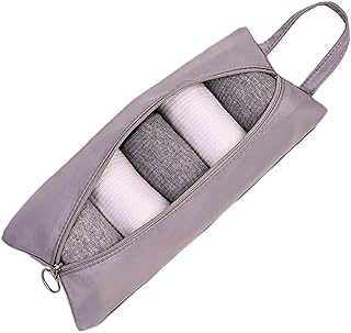 トラベル下着オーガナイザーバッグ - 下着収納用トラベルパッキングキューブ、ポータブルトイレタリーと化粧品バッグ、衣類オーガナイザーポーチ、ブラジャーソックスランジェリー用パックキューブ