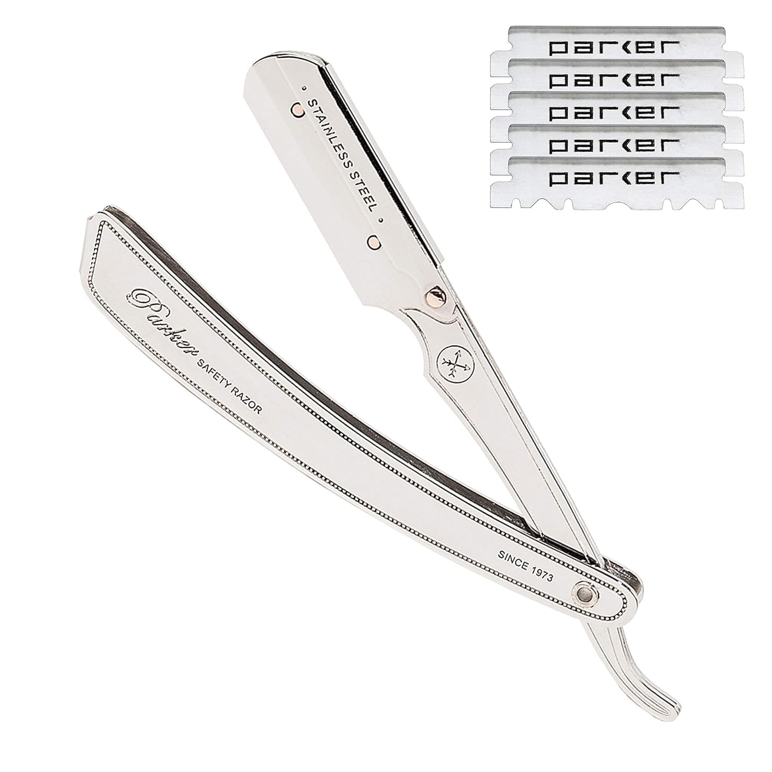 PARKER RAZOR　Swedish Steel【西洋剃刀】 Amazon.com: Parker SRX Straight Razor – All Stainless Steel Barber