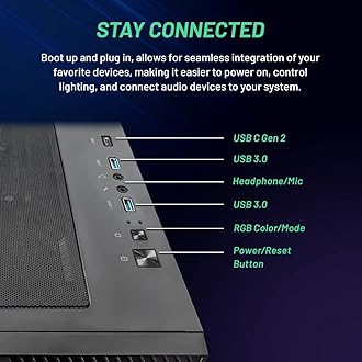 Skytech Gaming Siege Gaming PC Desktop – Intel Core i7 13700F 2.1 GHz, NVIDIA RTX 4060 Ti, 1TB NVME SSD, 32GB DDR5 RAM RGB, 650W Gold PSU, 360mm AIO, 11AC Wi-Fi, Windows 11 Home 64-bit