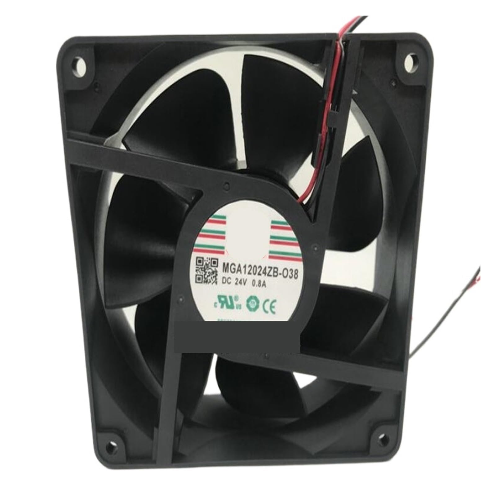 UWUKCJOKQ MGA12024ZB-O38 DC24V 0.8A 120 * 38mm Two-Wire Inverter 12CM Fan