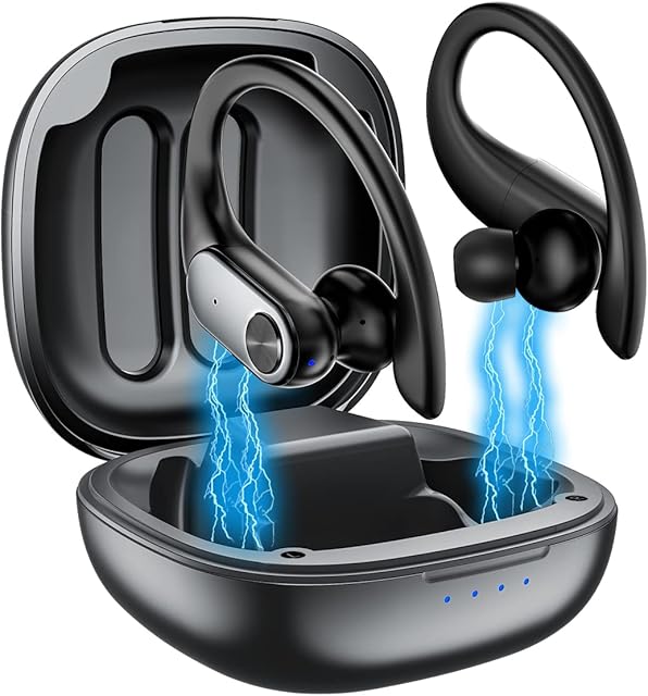 Ceboic Wireless Earbuds, Ture Wireless Stereo Earphones Bluetooth 5.1 Sports Headphones with Charging Case, 80H Playtime IPX7 Waterproof In Ear Headsets with Built-in Mic for Workout Running Gym