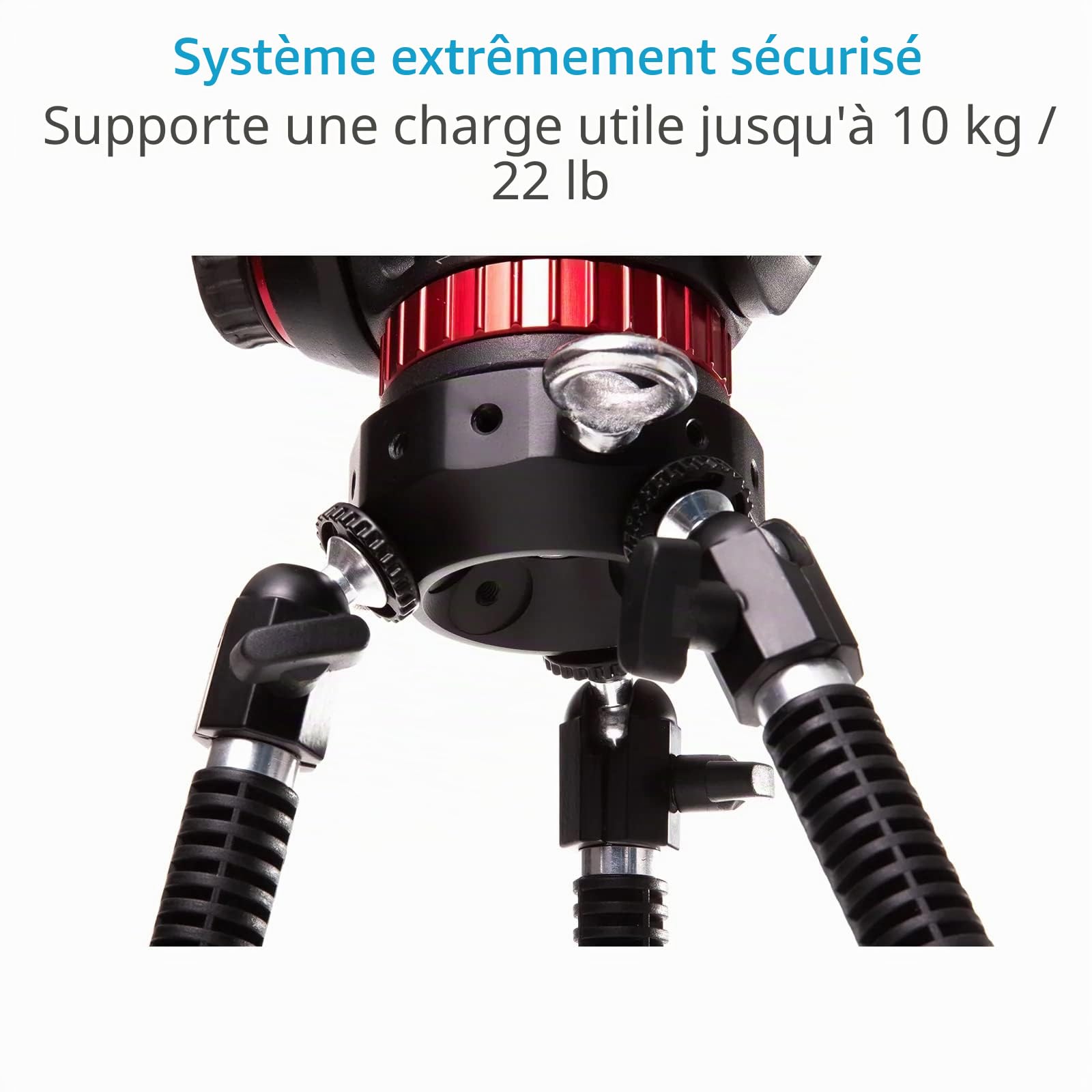 Camtree G-51 :Support à Ventouse pour caméra avec Verrouillage Rapide, 20kg | 3 ventouses industrielles pour surfaces planes ou courbes ;rotule réglable sans outil ;câbles de sécurité inclus