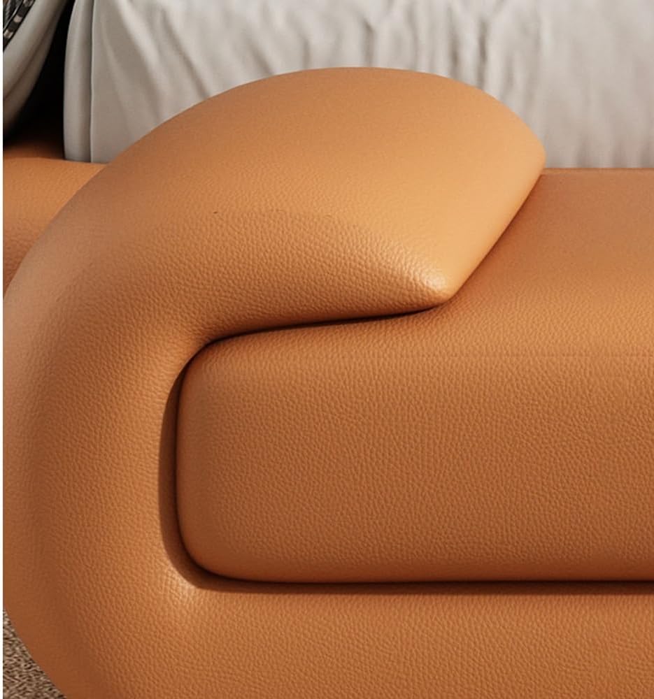 End Stool Bed End Stool Bedroom Minimalist Living Room Long Sofa Stool Leather Bedroom Bed Bedside Stool Dressing Stool Long Bench(Black,Medium)