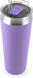Ello Beacon Vacuum Insulated Stainless Steel Tumbler with Slider Lid and Optional Straw