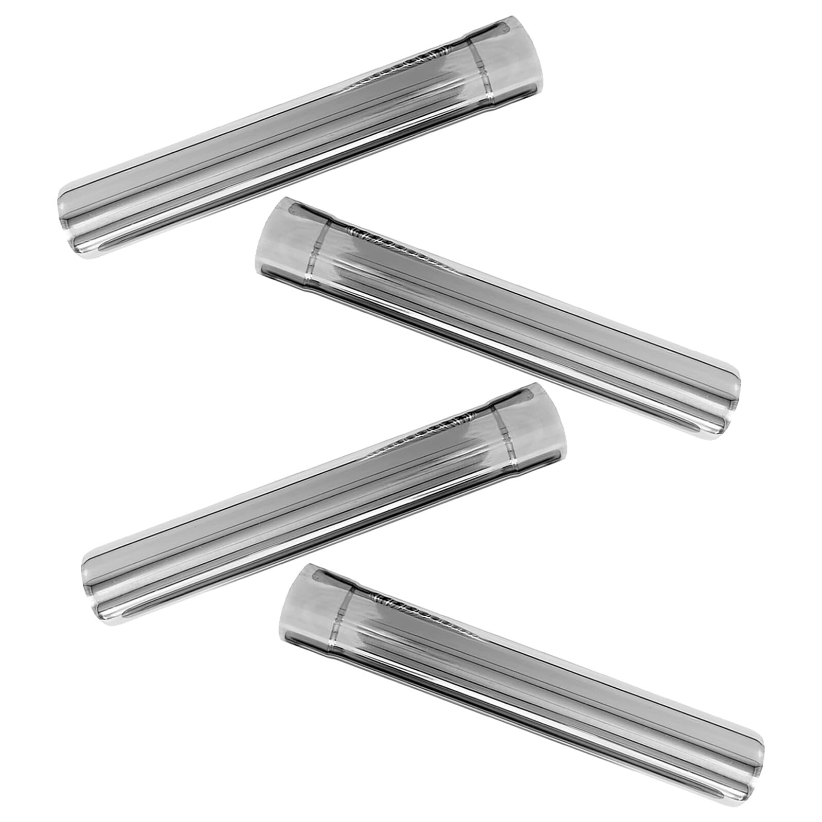 Set 4 Pezzi Tubo Acciaio Inox 6X30 CM Gomito 90° e Tubo Dritto per Riscaldamento Esterno Prolunga Canna Fumaria Modulare per Sistemi di Sfiato e Scaldabagni